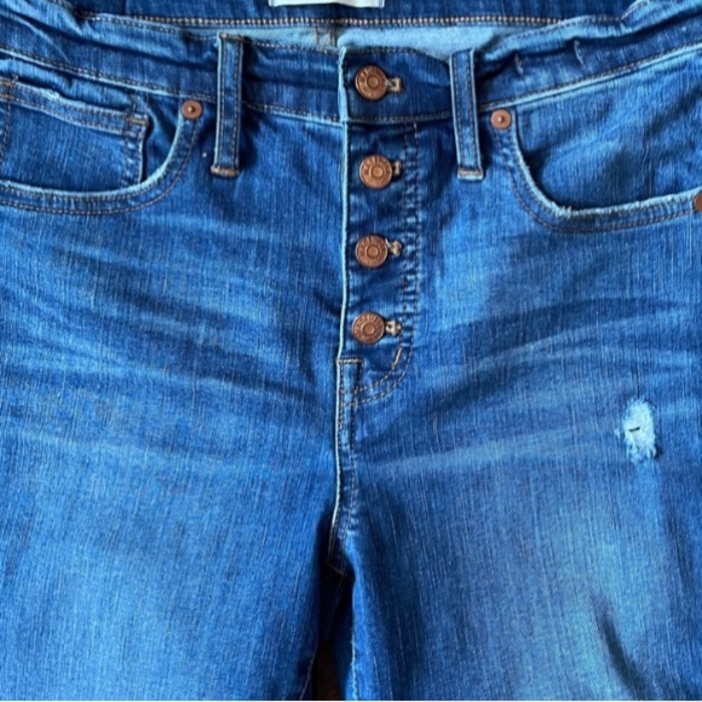 Madewell 10in high rise skinny button fly jeans 29